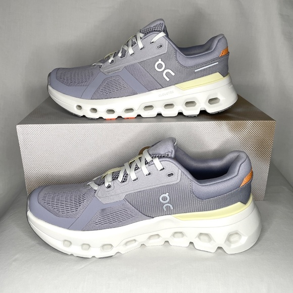 On Cloudrunner 2 Running Shoes Size 8.5 Lilac and Ivory - Picture 3 of 10